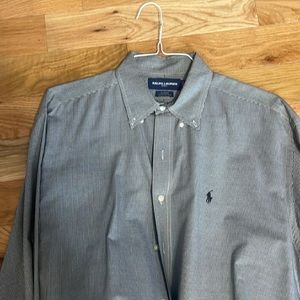 Classic Golf Polo Oxford Black/White L